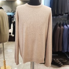 뉴코아덕천점 바쏘 옴므 캐시미어 기본라운드 베이지니트 WST3WR01A