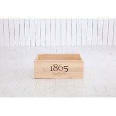 1865 원목 와인박스 나무상자 빈티지 수납박스 캠핑박스, 1개, 베이지