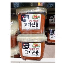 청정원순창 깔끔 매콤한 고기전용 쌈장, 450g, 2개