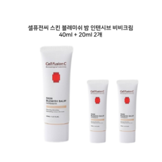 셀퓨전씨 스킨 블레미쉬 밤 인텐시브 비비크림 40ml, 80ml, 2개