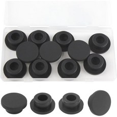 구멍용 3Pcs 251.3mm T자형 실리콘 마개 고무 플러그 블랙 원형 스냅 온 제트 터브 커버 캡 방수 욕조 포스트 파이프 인서트 엔드, 23mm(7/8