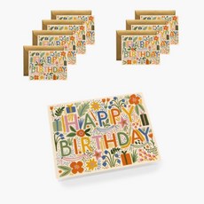라이플페이퍼 FIESTA BIRTHDAY 생일 카드 박스 세트