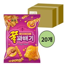 농심 핵맛탱 꿀꽈배기(90gx20) 탕비실 사무실 손님접대 기숙사 학원 간식