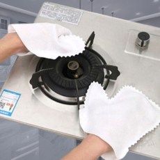 로비니샵 홈클리닝 전문가가 추천하는 먼지제거 부직포 청소장갑, 화이트, 40개