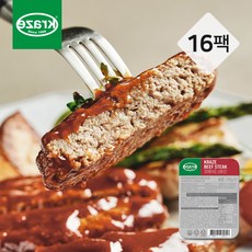 [크라제버거] [크라제] 비프 스테이크 170g x 16팩, 상세 설명 참조, 16개