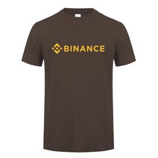 반티 Binance 남성용 크립토 티셔츠 캐주얼 티 면 반팔 쿨 탑 OZ-421