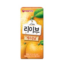 서울우유 리이브 제주감귤 주스, 190ml, 10개