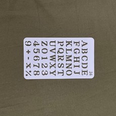 스텐실 카드 24종 세트 DIY 도안 꾸미기 날씨 동물 꽃 알파벳 숫자 카드 반영구 사용, 1개