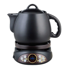 가정용 자동 한약 달이기 주전자 세라믹 냄비 약탕기, 3L 약병 + 700W LCD 베이스, 1개