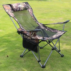 캠핑 해변 의자 접히는 의자 야외 안감 의자 휴대용 라이트 앉아 있고 이중 사용 점심 식사 휴식 의자 레코더 야외, 단풍잎 위장 메쉬(베개+아우터백), 위장 메쉬 베개 외부 가방