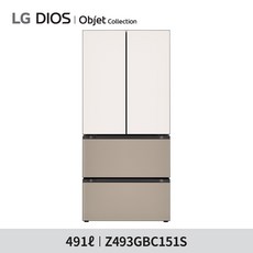 [LG](m)디오스 오브제 김치톡톡 491L 김치냉장고 Z493GBC151S, 옵션선택