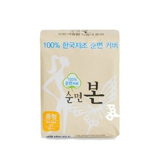 [뷰엘리스] 100% 순면커버 생리대_ 순면본 중형16 x 7팩, 상세 설명 참조