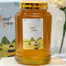 꽃따라 꿀따라 아카시아꿀 2kg 유리병, 1개