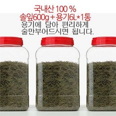 솔잎600g+6L 솔잎담금주 솔잎주담그기 솔잎주키트 술담그기 술병