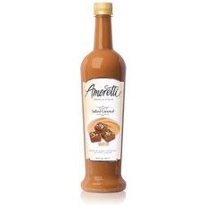 Amoretti Premium Crema Di Salted Caramel Syrup 25.4 fluid Ounce Amoretti 프리미엄 크레마 디 솔 티드 캐러멜 시럽 75, 1