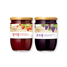 복음자리 딸기잼640g+포도잼620g, 1세트