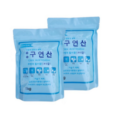 오리지널 프리미엄 무수 구연산, 1kg, 4개