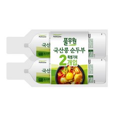 풀무원 국산콩 순두부 350G x 2입 (아이스포장 포함), 2개