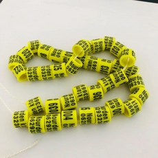 피스 컬러 링 피존 멀티 플라스틱 예쁜 커스터마이즈 버드, 3.Yellow, 1개