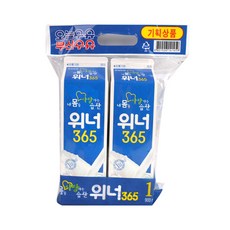 [메가마트] 부산 우유 위너 365 900ml*2, 1개