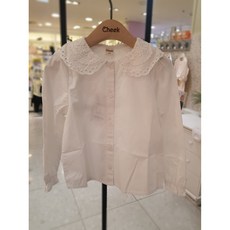 [치크]레이스 카라 블라우스 CKBA2481G