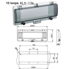  전기 배전 함 박스 KL5 회로 차단기 투명 방수 상자 창 배포 보호 커버 모니터링 스위치 IP67, KL5-13b, [09] KL5-13b 