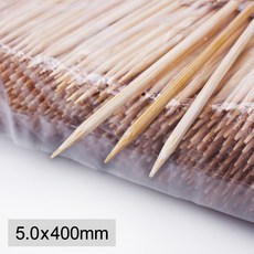 [KO] 어묵 소시지 꼬치 꼬챙이 대나무 오뎅꼬지 5mm x 40cm 1박스 3000개, [KO] 오뎅꼬지 40cm 1박스 30봉, 1개