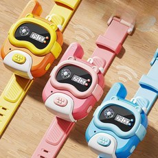 팔찌 어린이 무전기 초등학생 유아 휴대용 무선 생활, 상세 페이지 참고, 1200m 인터콤 파랑+주황 스트랩