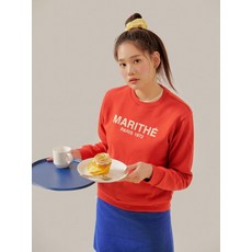 [백화점매장 정품출고] 마리떼프랑소와저버 맨투맨 티셔츠 MARITHE FRANCOIS GIRBAUD REGULAR SWEATSHIRT red 0MG21FSW115