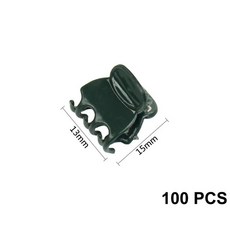 수태봉 식물 줄기 Stolon 고정기 정원 딸기 심기 포크 수박 고정 클램프 클립 지지대 55mm 65mm 100 개, [06] F, 100개