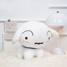 짱구 흰둥이인형 모찌 강아지인형 애착 봉제인형 쿠션, 짱구 흰둥이 인형 25cm