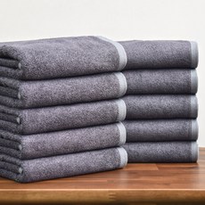 타월리스트 30수 170g 뱀부 대나무 무형광 호텔수건, 챠콜, 10장