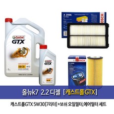 CastrolGTX 올뉴k7 2.2디젤 캐스트롤GTX(6L+1L)7L 엔진오일 96-A2996