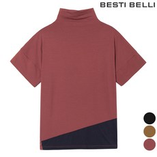 베스띠벨리 여성용 폴라 반팔 티셔츠 BDIBH2801