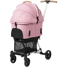 에어버기 개모차 강아지 위즈핏 소형견 위즈엑스 WizX 유모차 중형견 경량 2024년 신모델, 체리핑크