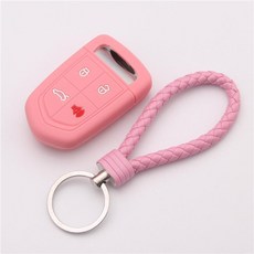 마 이 더 보 워 BX5 BX6 BX7 BXI7 자동차 실리콘 키 트 핸들 키 백 여사 실리카겔 버클 (핑크)