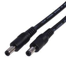 DC5521 ~ DC5521 케이블 코드 18AWG DC5.5mm x 2.1mm 수컷 플러그 대 수컷 LED 조명 스피커용 전원 공급 어댑터 와이어, 50cm, 06 50cm