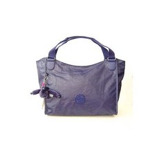 NWT Kipling Sarande N Shoulder Bag With Furry Monkey Lacquer DR Blue 848952