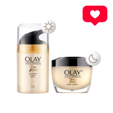 Olay 토탈 이펙트 7in1 데이 + 나이트 크림 50g, 1세트