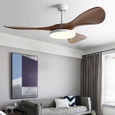 아인별 무선실링팬 조명 선풍기 무선 리모컨 LED, 무조명-블랙+호두나무-52인치+변속+리모컨