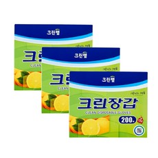 크린랲 크린장갑 200매, 3개 - 랜나라