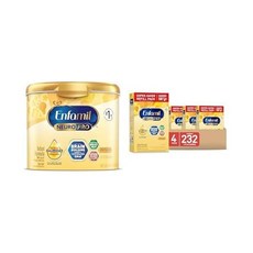 엔파밀 뉴로프로 유아용 조분유 트리플 프리바이오틱 블렌드 2'FL HMO 파우더 통 20.7온스 베이비 밀크 36.4온스4팩, 엔파밀 뉴로프로 유아용 조분유 트리플 프리바이오틱 블렌, 4개