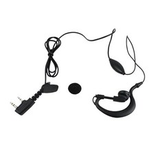 BF- TG-UV2 7용 2핀 행잉 이어폰 헤드셋, 블랙, 115mm, 플라스틱
