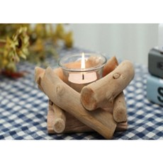 나무캔들홀더