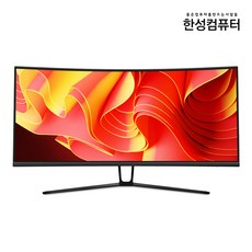 한성컴퓨터 TFG34Q10WB 1500R 울트라와이드 WQHD 커브드 게이밍 리얼100 시력보호 34인치 모니터, 무결점