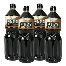 바로 마늘간장소스 2.2kg 갈릭 치킨 양념 만능 닭강정 알싸한 스테이크, 4개