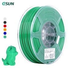 eSUN PETG 3D 프린터 소모품 직경 1.75mm, 녹색으로 켜짐