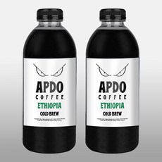[Apdo.] 압도적인 더치커피 1+1 에디오피아 콜드브루 원액 1L 고소하고 산뜻한 맛, 1개, 1000ml, 2개입