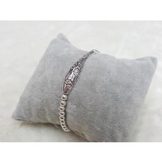 자체제작 상품 925 silver 4mm 은볼 앤틱 물고기팔찌