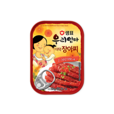 샘표 우리엄마 더덕 장아찌 90g, 5개